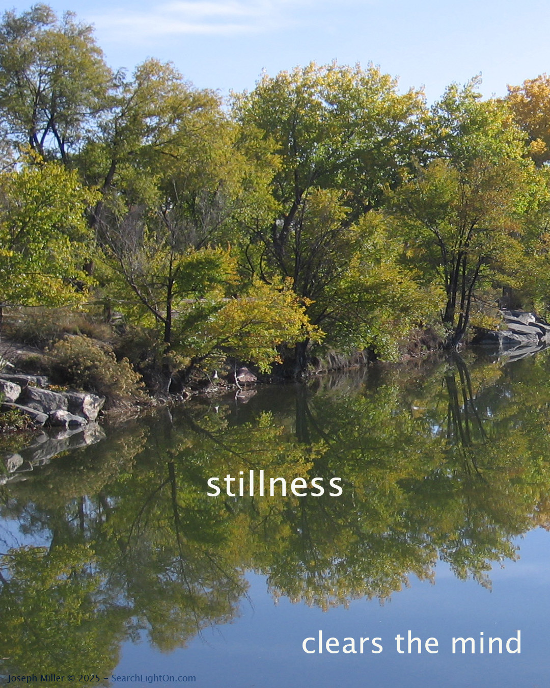 stillness clears mind image